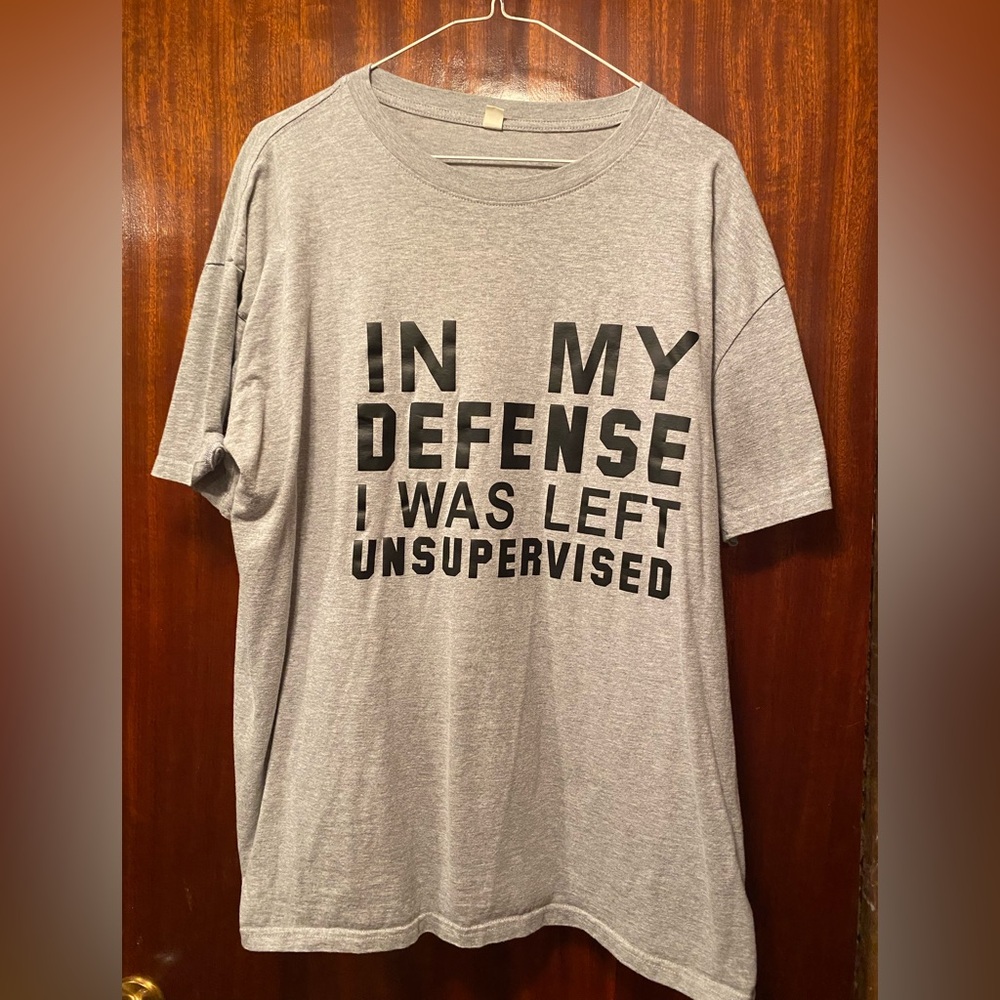 Gray Graphic Funny T-Shirt